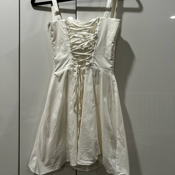House of Cb Carlotta White Corset Mini Dress | XS - Picture 5 of 9